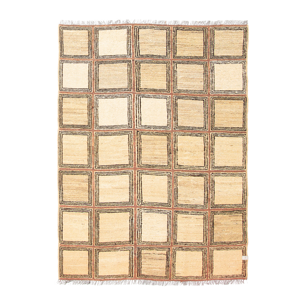 flatweave rug in stoneware | #284 | 4'1" x 5'5"
