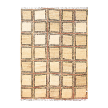 flatweave rug in stoneware | #284 | 4'1" x 5'5"