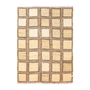 flatweave rug in stoneware | #284 | 4'1" x 5'5"