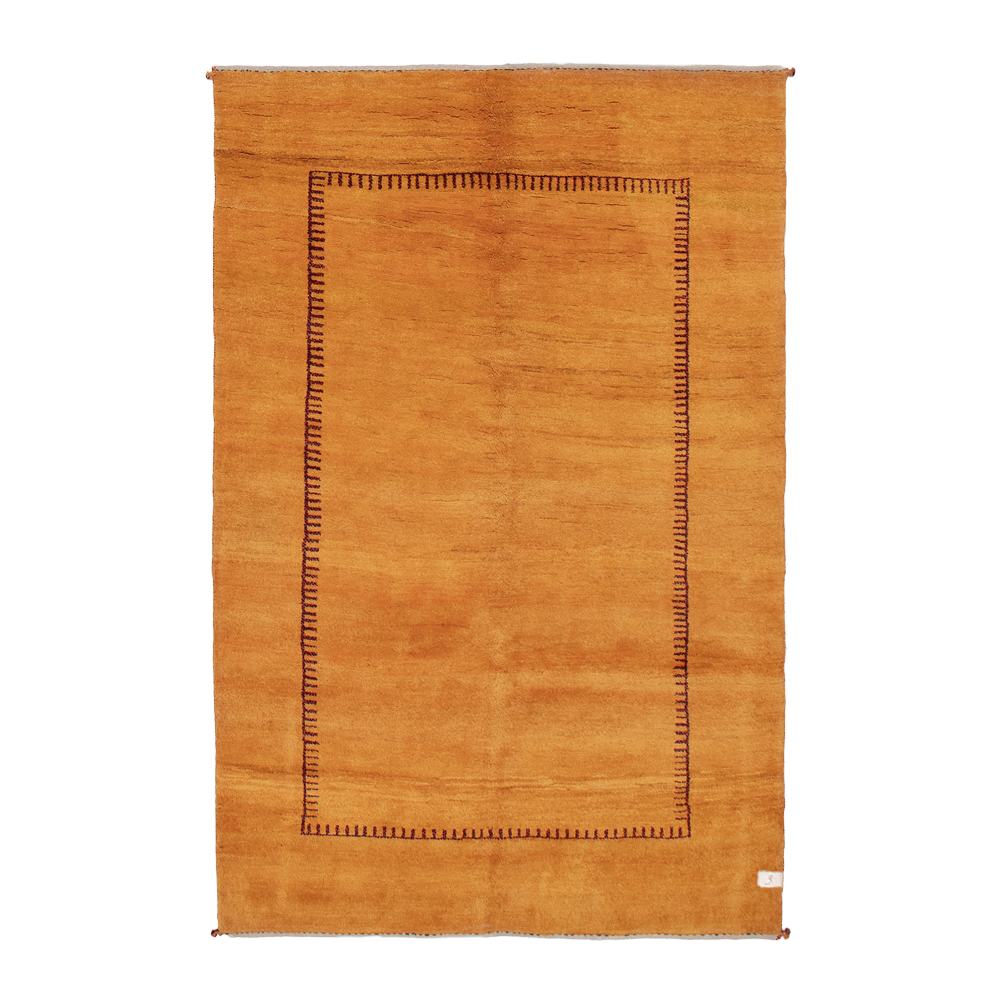 gabbeh rug in marigold || 5'5" x 8'1"