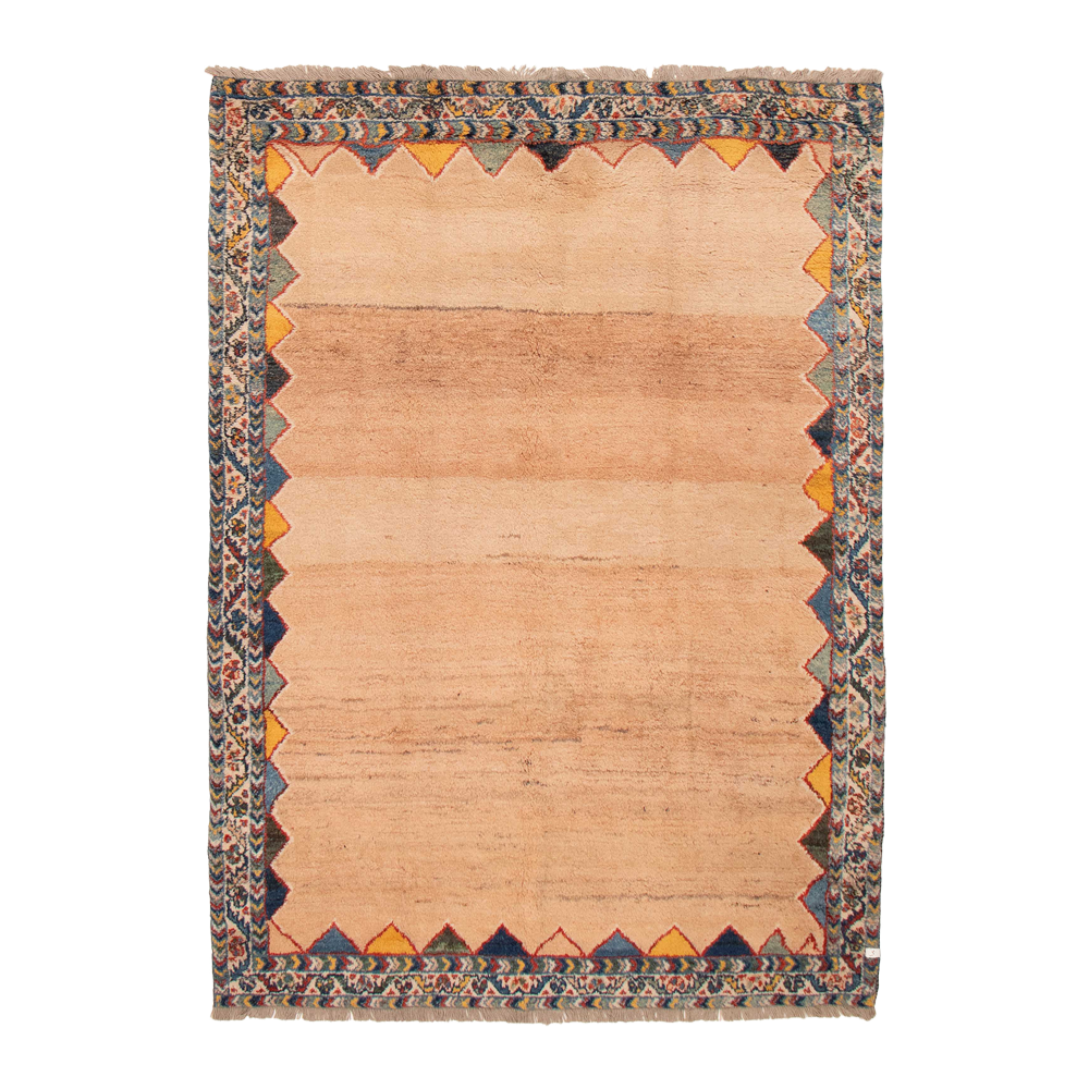 gabbeh rug in hearth | 312 | 6'3" x 8'8"