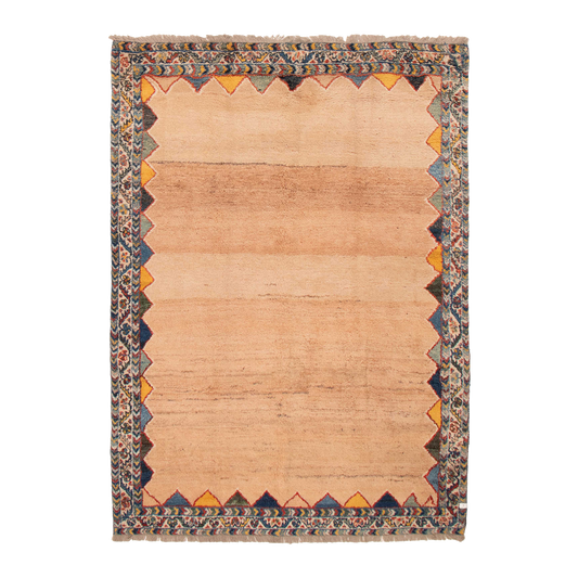 gabbeh rug in hearth | 312 | 6'3" x 8'8"