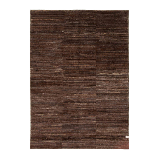 gabbeh rug in carob | #290 | 6'8" x 9'5"