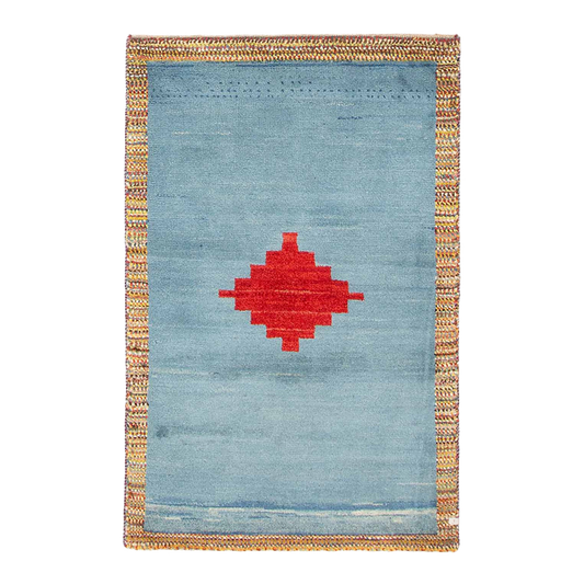 gabbeh rug in alpine || 2'6" x 3'10"