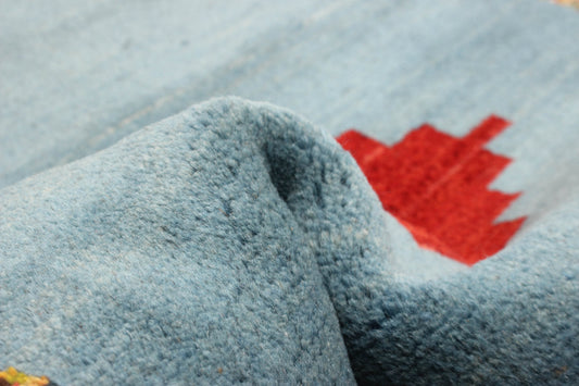 gabbeh rug in alpine || 2'6" x 3'10"