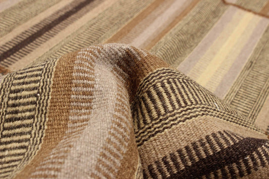 flatweave rug in willow | #303 | 4'7" x 6'5"