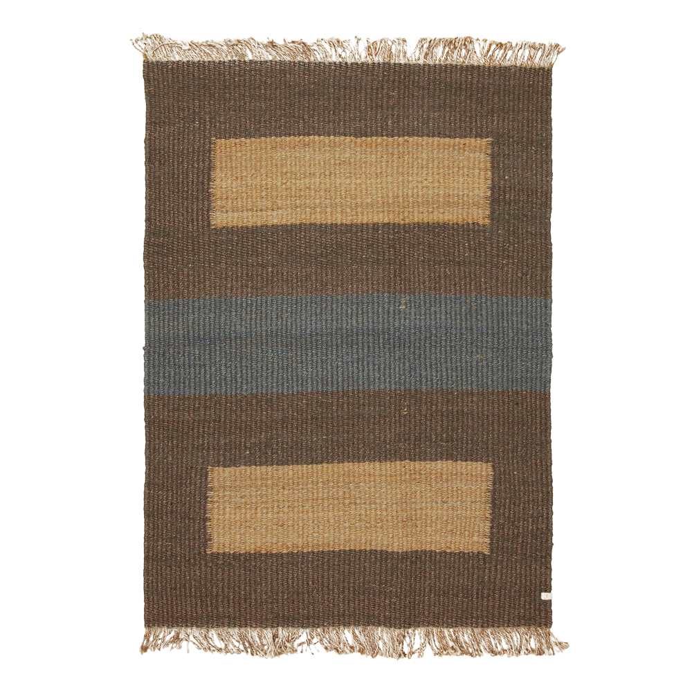 jute flatweave in earthen | 323 | 5'1" x 7'3"