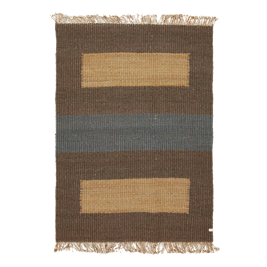 jute flatweave in earthen | 323 | 5'1" x 7'3"