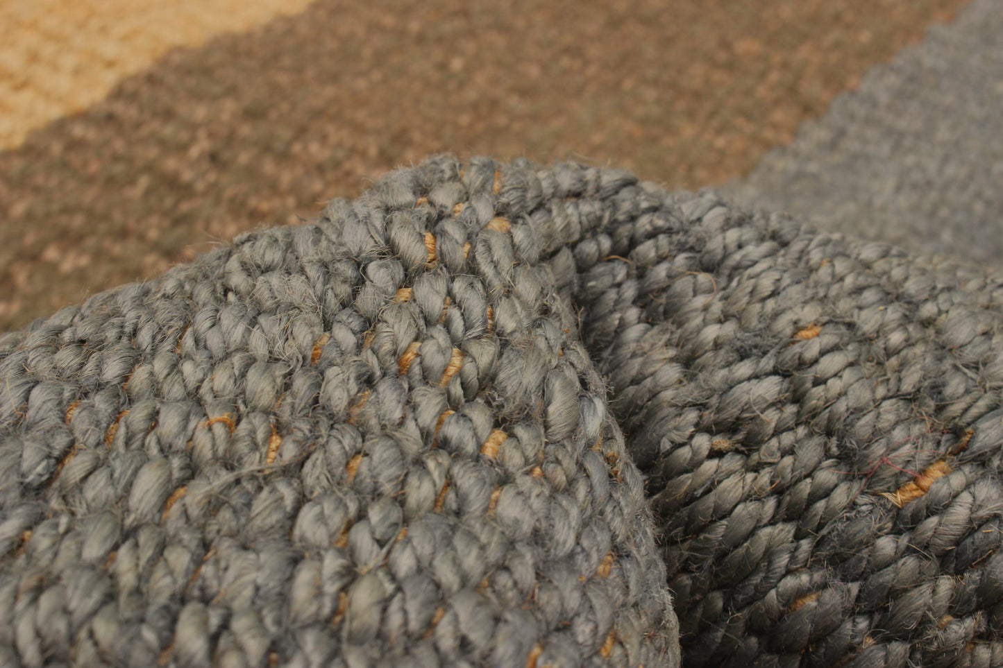 jute flatweave in earthen | 323 | 5'1" x 7'3"