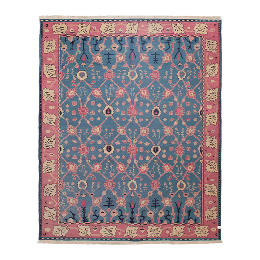 flatweave rug in indigo |  | 7'7" x 9'6"