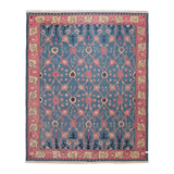 flatweave rug in indigo | 7'7" x 9'6"