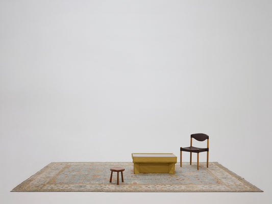 oushak rug in selenite | 354 | 9'9" x 14'0"