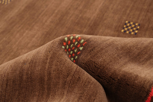 gabbeh rug in terrene | 361 | 5'0" x 6'10"