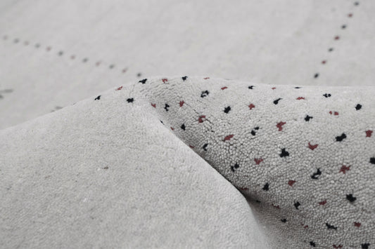 gabbeh rug in slate || 8'0" x 9'4"