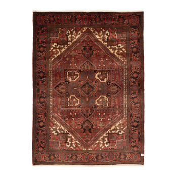 vintage rug in pomegranate | 6'9" x 9'4"