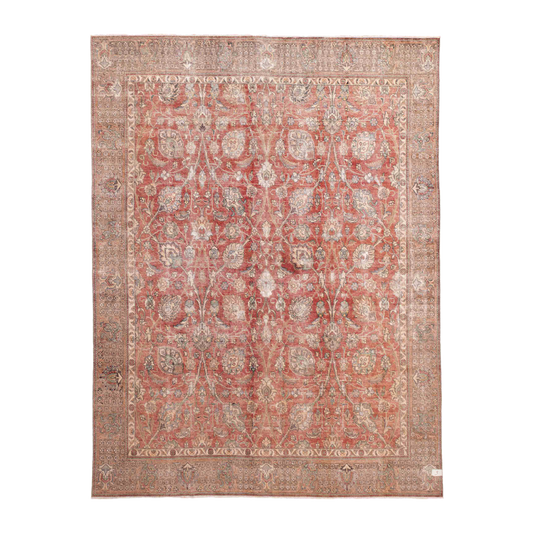 vintage rug in rosewood || 9'3" x 11'11"