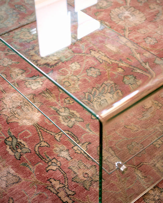 vintage rug in rosewood || 9'3" x 11'11"