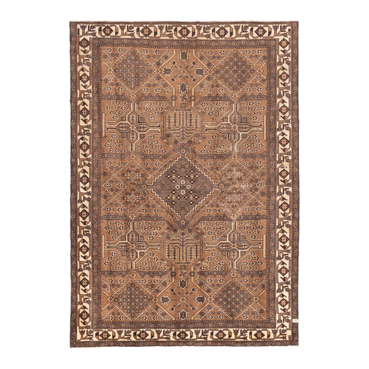 vintage rug in sepia | | 6'10" x 9'9"