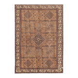vintage rug in sepia | | 6'10" x 9'9"