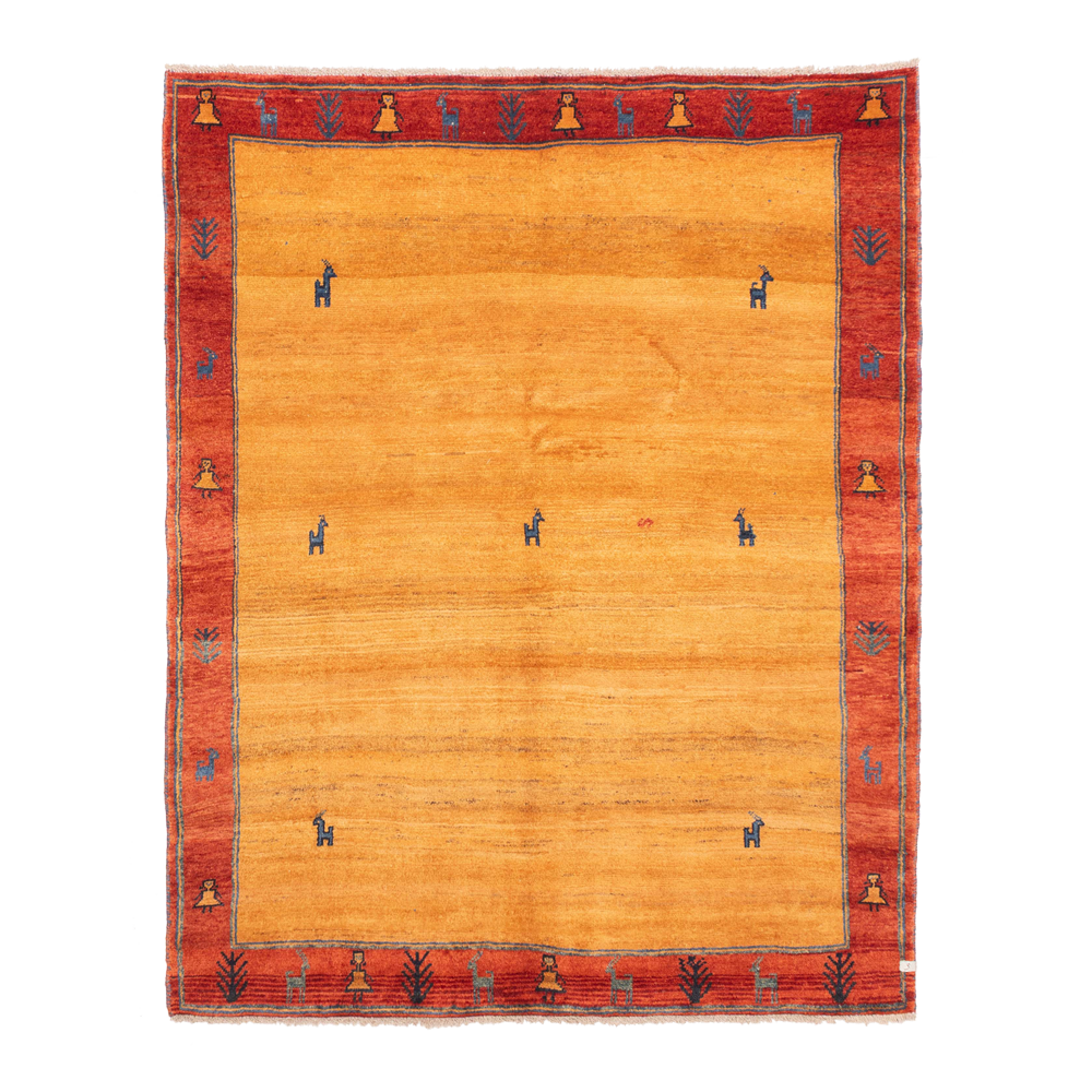 gabbeh rug in spice || 5'11" x 7'4"