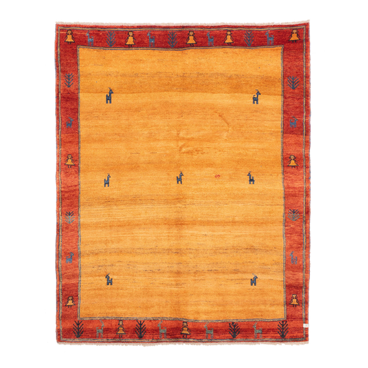 gabbeh rug in spice || 5'11" x 7'4"