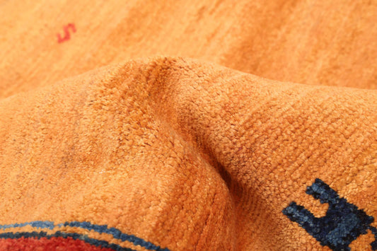 gabbeh rug in spice || 5'11" x 7'4"