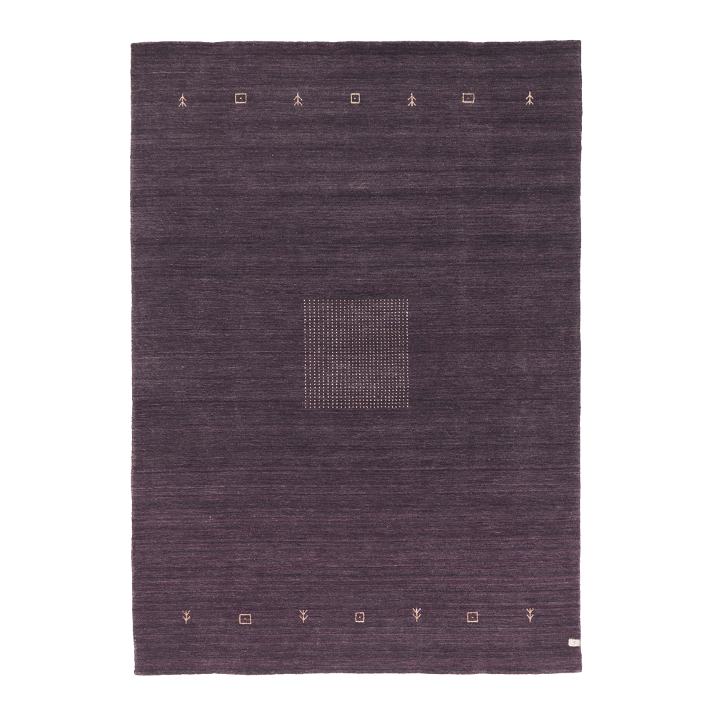 gabbeh rug in mulberry || 5'7" x 7'10"