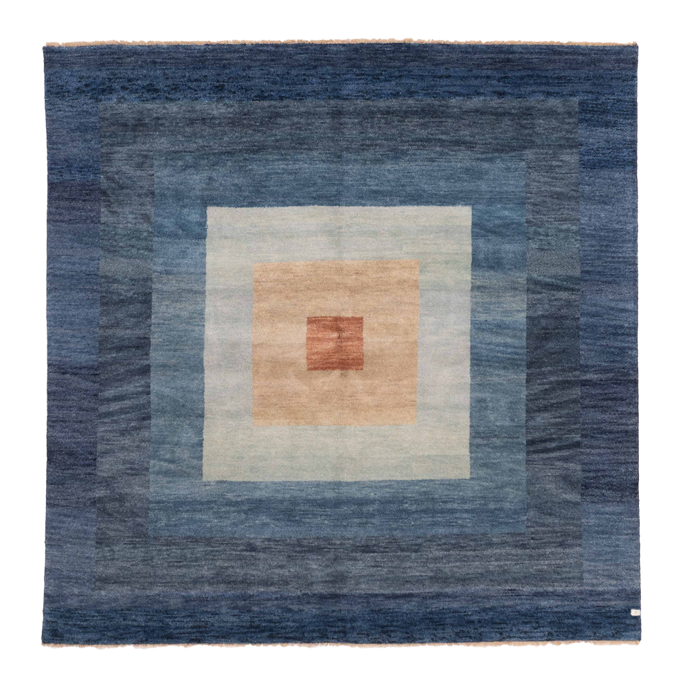 ziegler rug in cerulean ||  7'10" x 7'9"