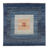 ziegler rug in cerulean ||  7'10" x 7'9"