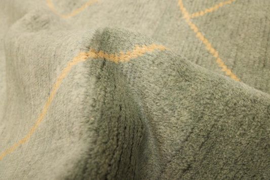 moroccan style rug in basil || 9'0" x 12'3"