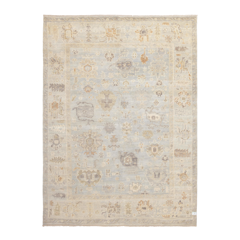 oushak rug in dove || 8'11" x 11'9"