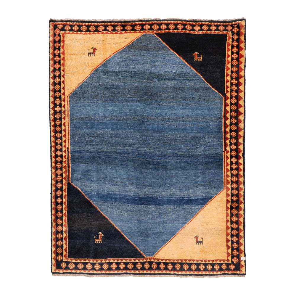 gabbeh rug in jasper || 5'3" x 6'11"