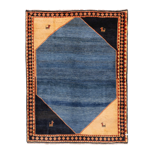 gabbeh rug in jasper || 5'3" x 6'11"