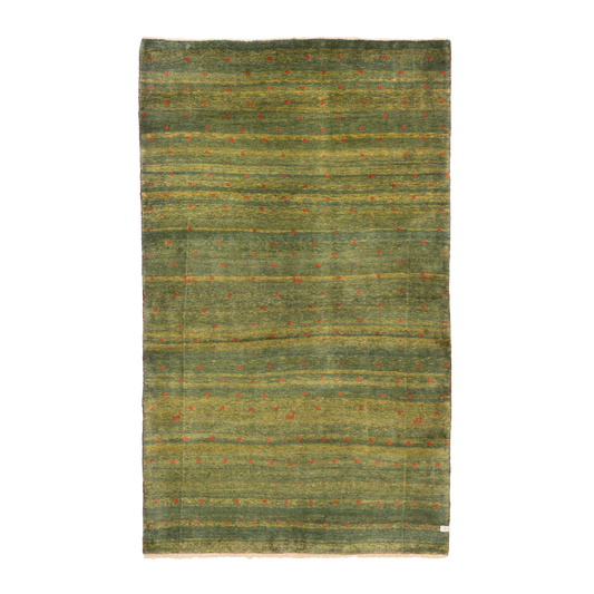 gabbeh rug in verdure || 4'1" x 6'11"