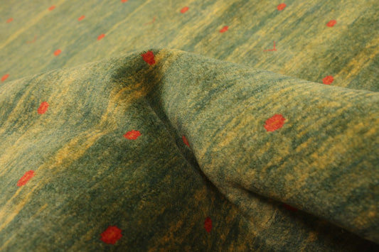 gabbeh rug in verdure || 4'1" x 6'11"