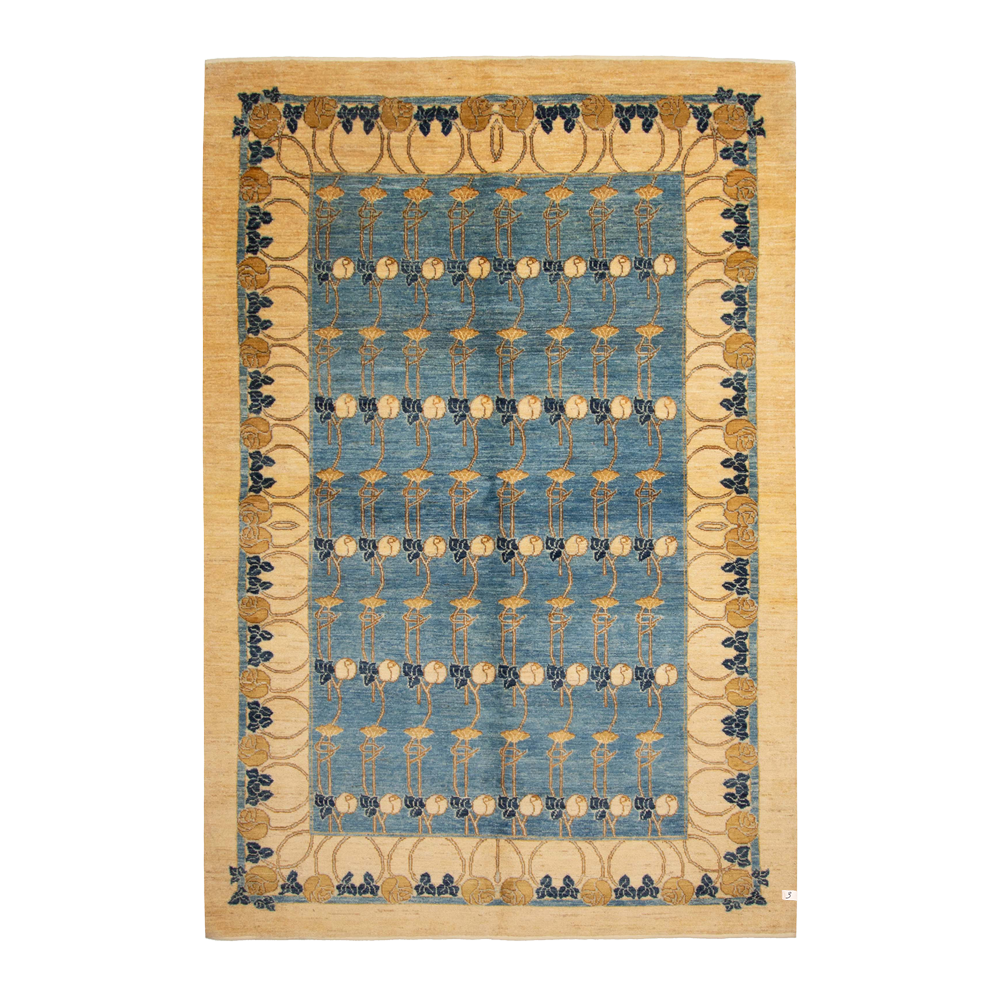 ziegler rug in cornflower || 6'1" x 9'1"