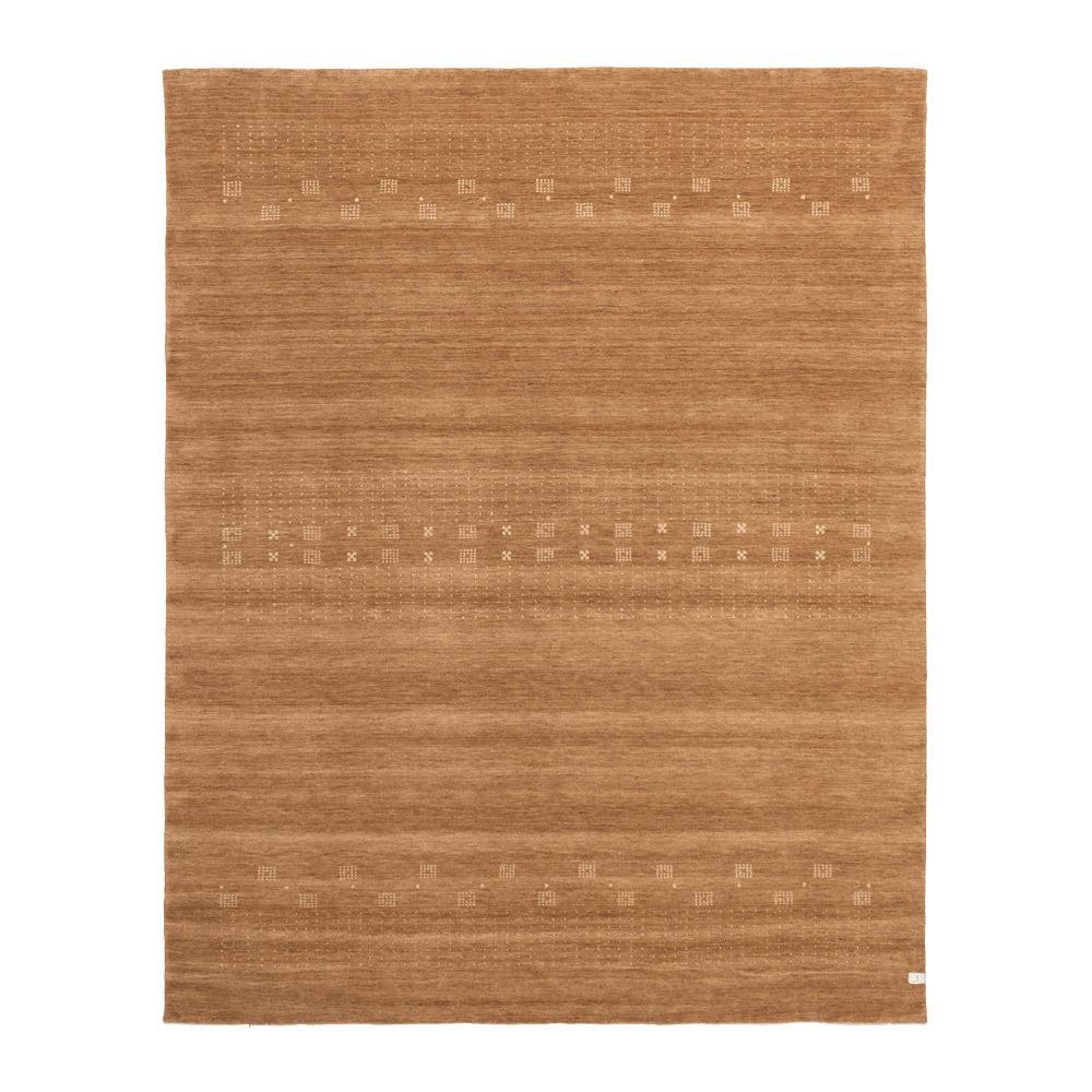gabbeh rug in loam || 8'0" x 9'11"