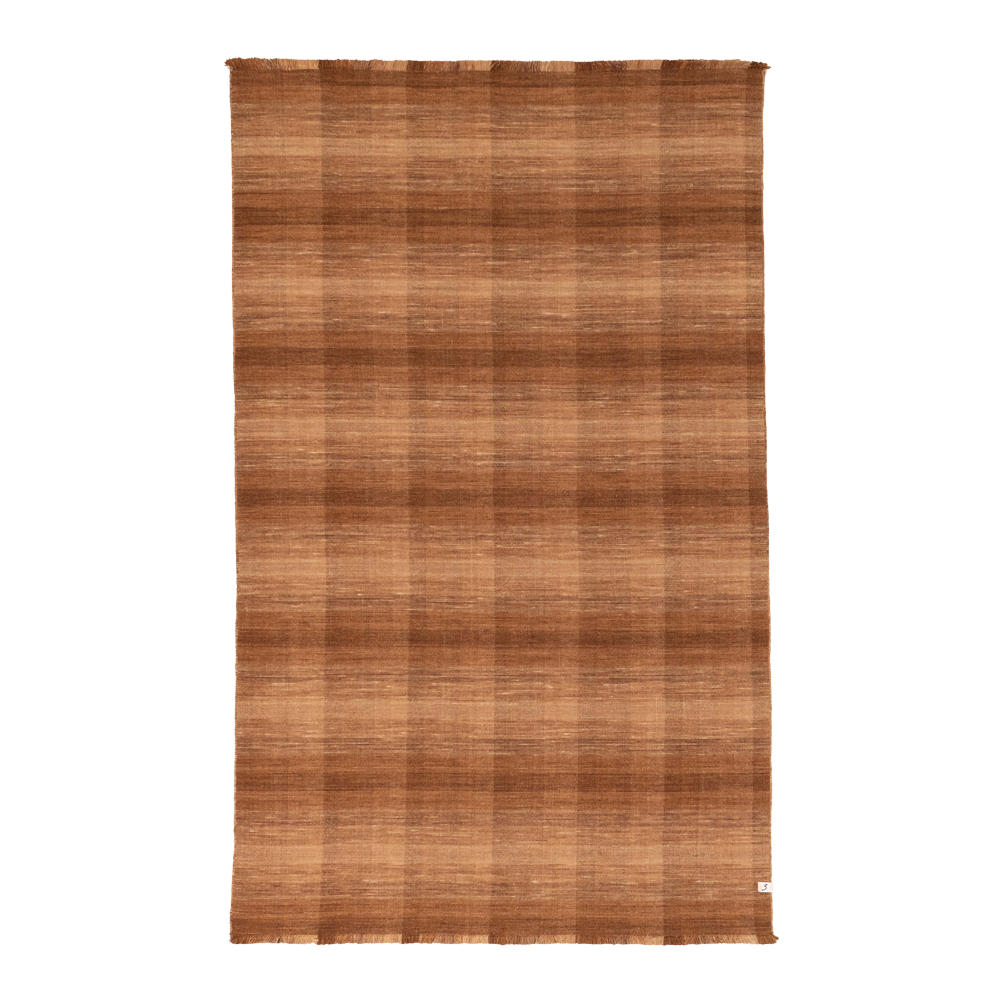 flatweave rug in tannin || 5'0" x 8'1"
