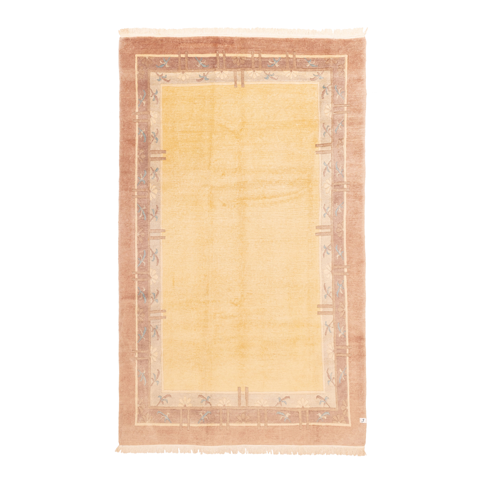 tibetan rug in chamomile || 6'4" x 10'4"