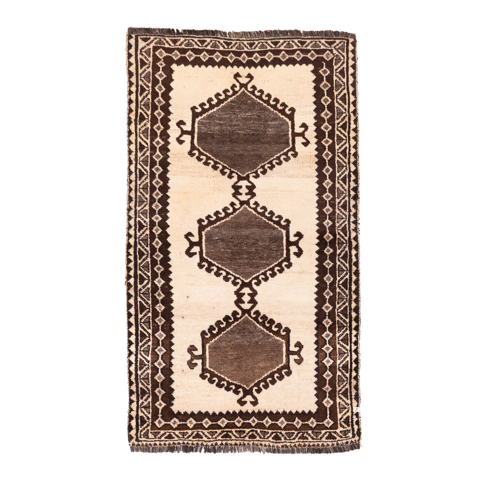 vintage rug in saddle || 3'7" x 6'5"