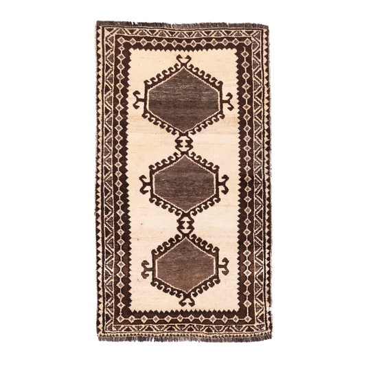 vintage rug in saddle || 3'7" x 6'5"