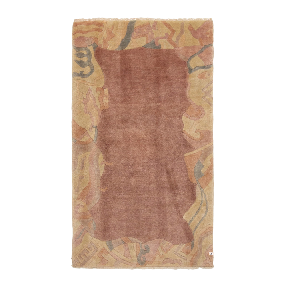 tibetan rug in thistle || 2'6" x 4'5"