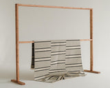 flatweave rug in steel | #044 | 5'0" x 8'0"