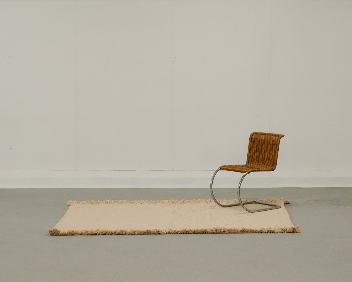 braided rug in fawn  | #072 | 5'5" x 7'10"