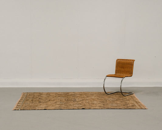 turkish yoruk kilim in ecru | #079 | 6'9" x 8'9"