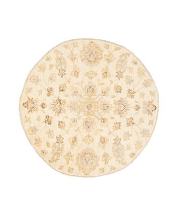 oushak rug in cream | #204 | 4'0" x 4'0"
