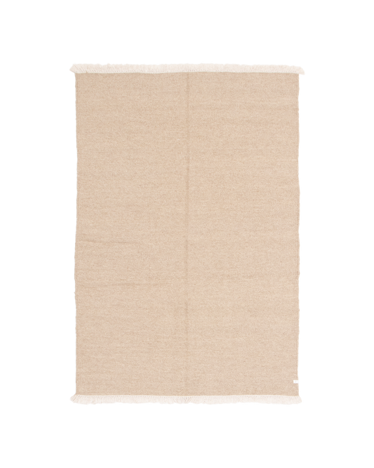turkish kilim in sand | #007 | 4'7" x 6'7"
