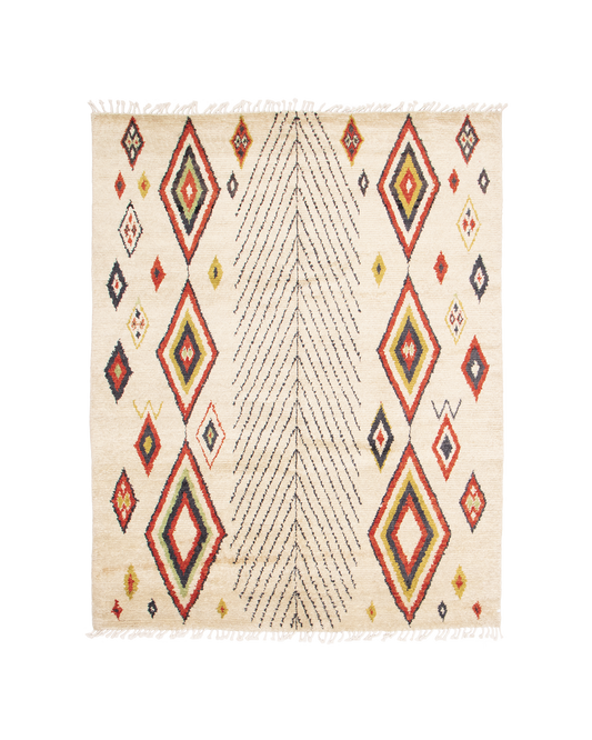 moroccan style rug in poppy | #012 | 8'0" x 10'0"