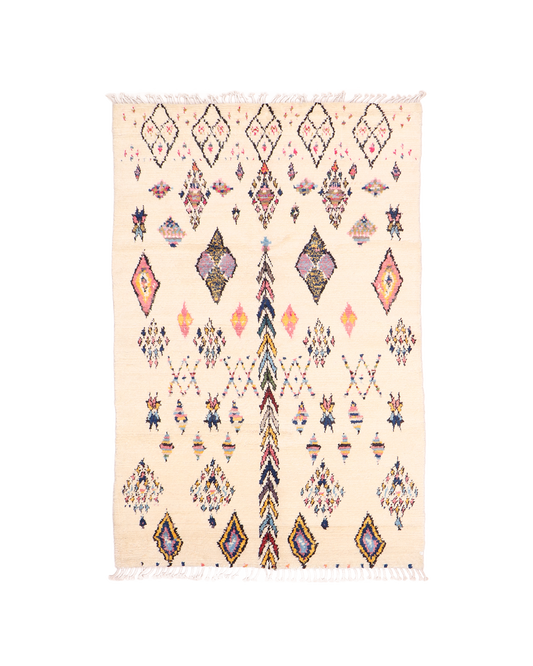 moroccan style rug in snapdragon | #011 | 5'8" x 9'1"