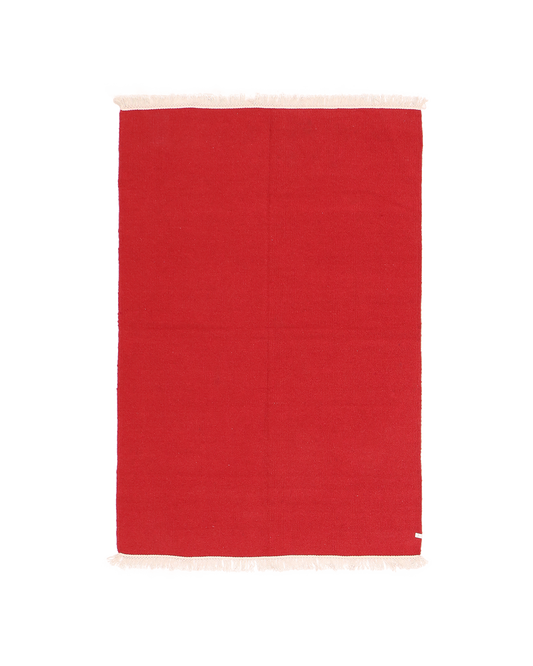 turkish flatweave in cardinal | #066 | 4'7" x 6'7"